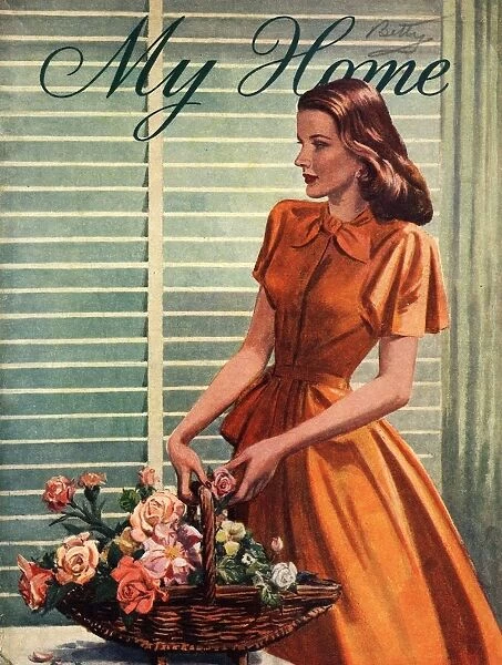 My Home 1940s UK womens flowers arranging magazines