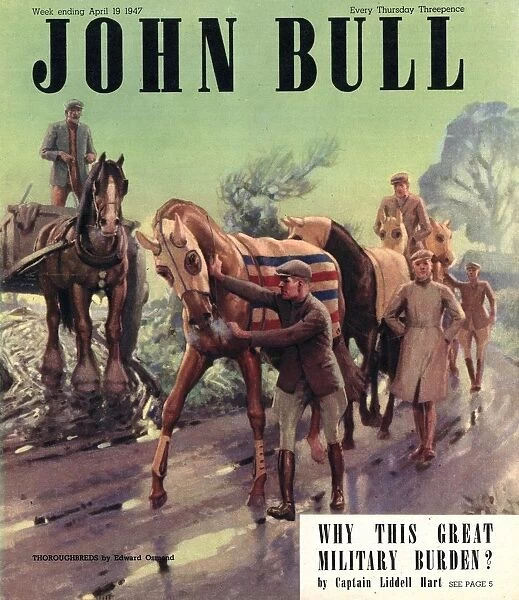 John Bull 1947 1940s UK riding horse horses racing magazines