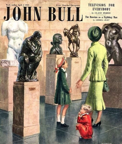 John Bull 1949 1940s UK art museums art gallery galleries magazines