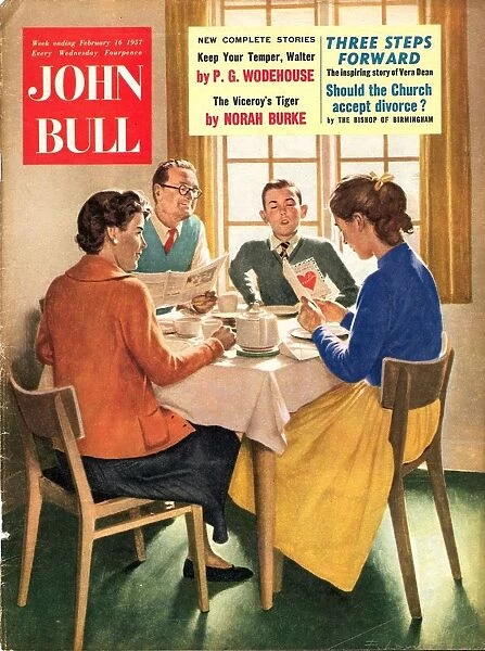 John Bull 1950s UK love valentines day cards magazines valentines