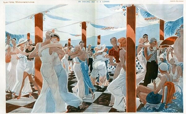 La Vie Parisienne 1931 1930s France cc dance party summer partygoers