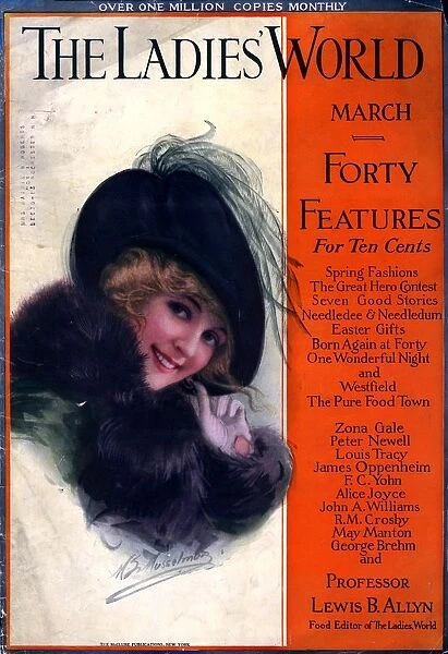 The Ladies World 1910s USA magazines womens portraits hats ladies
