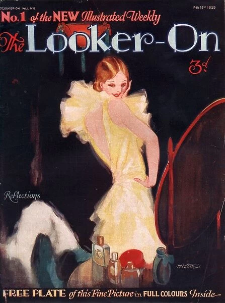 The Looker-on 1929 1920s UK first issue portraits make-up magazines clothing clothes