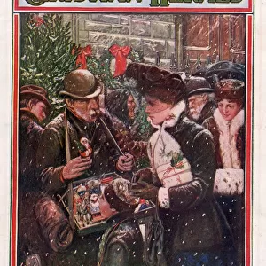 Christian Herald 1904 1900s USA shopping street-sellers magazines