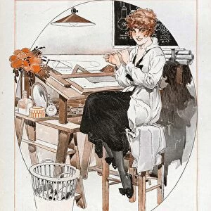 La Vie Parisienne 1918 1910s France cc scientists drawings womens lib liberation