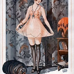 La Vie Parisienne 1919 1910s France Georges Leonnec illustrations womens slips underwear