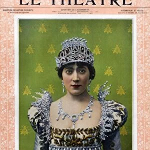 Le Theatre 1899 1890s France magazines womens portraits humour tiaras