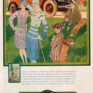 Lincoln - please note that the text is in Spanish 1928 1920s USA cc cars golf