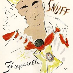 Schiaparelli Snuff 1950s USA mens fragrance cologne gifts presents smell