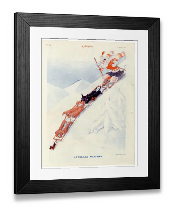 Framed Print : 1930s France Le Sourire Magazine Plate Framed Print : 1930s France Le Sourire Magazine Plate