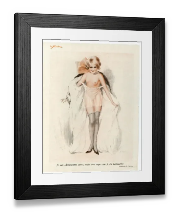 Framed Print : France Le Sourire Magazine Plate