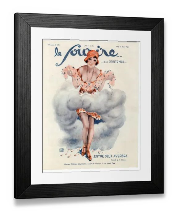 Framed Print : 1920s France Le Sourire Magazine Cover Framed Print : 1920s France Le Sourire Magazine Cover