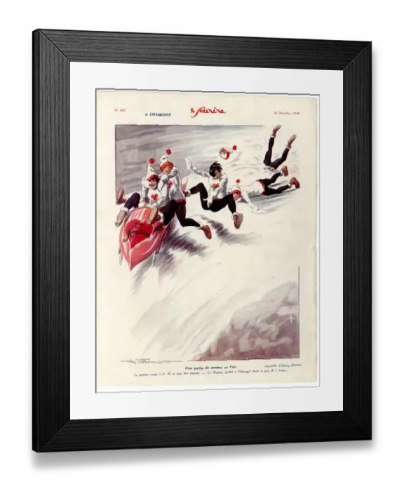 Framed Print : 1920s France Le Sourire Magazine Plate Framed Print : 1920s France Le Sourire Magazine Plate