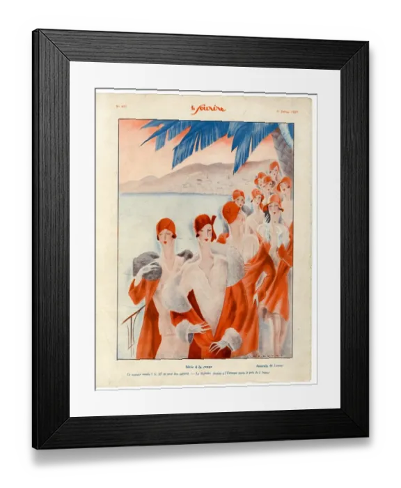 Framed Print : 1920s France Le Sourire Magazine Plate Framed Print : 1920s France Le Sourire Magazine Plate