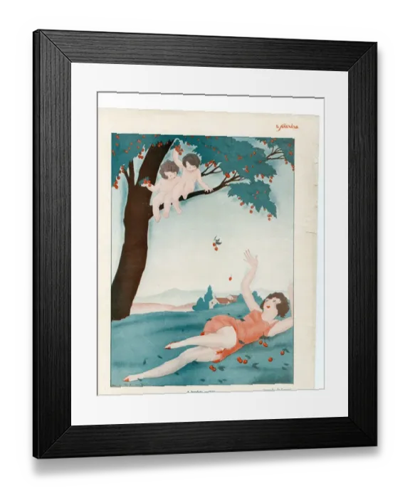 Framed Print : France Le Sourire Magazine Plate Framed Print : France Le Sourire Magazine Plate