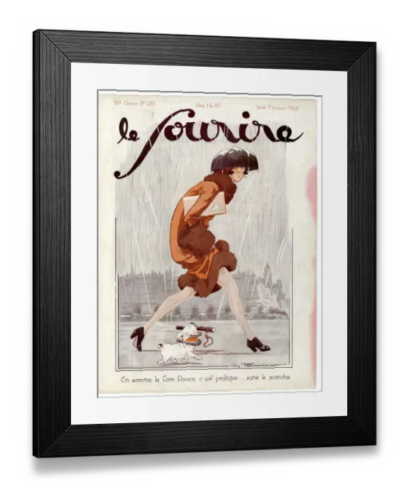 Framed Print : 1920s France Le Sourire Magazine Cover Framed Print : 1920s France Le Sourire Magazine Cover