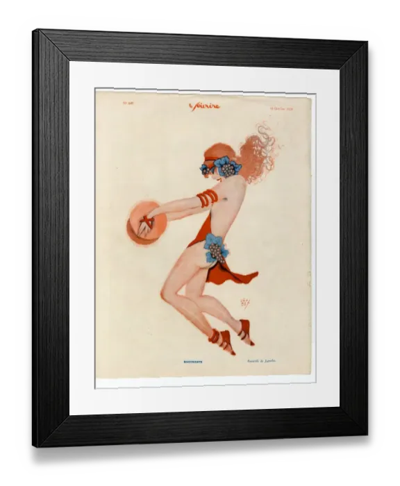 Framed Print : 1920s France Le Sourire Magazine Plate Framed Print : 1920s France Le Sourire Magazine Plate