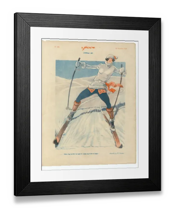 Framed Print : 1920s France Le Sourire Magazine Plate Framed Print : 1920s France Le Sourire Magazine Plate