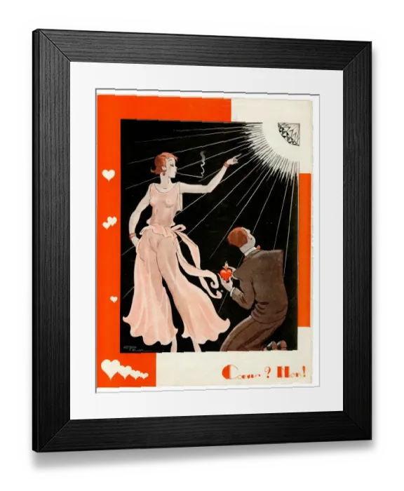 Framed Print : France Le Sourire Magazine Plate Framed Print : France Le Sourire Magazine Plate