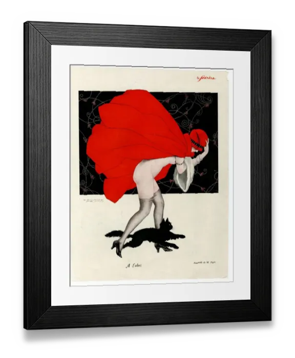 Framed Print : France Le Sourire Magazine Plate