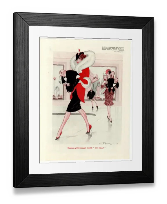 Framed Print : France Le Sourire Magazine Plate Framed Print : France Le Sourire Magazine Plate