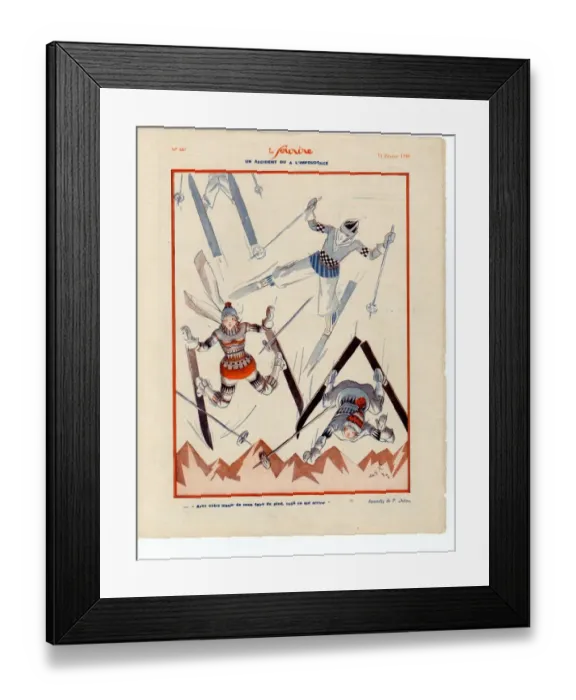 Framed Print : 1930s France Le Sourire Magazine Plate Framed Print : 1930s France Le Sourire Magazine Plate