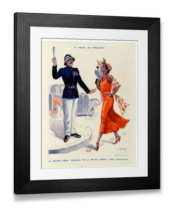 Framed Print : France Le Sourire Magazine Plate Framed Print : France Le Sourire Magazine Plate