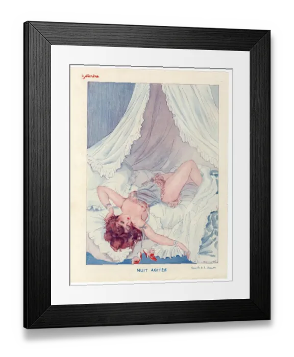 Framed Print : France Le Sourire Magazine Plate Framed Print : France Le Sourire Magazine Plate