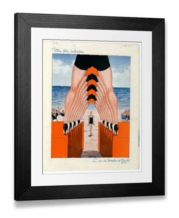 Framed Print : 1930s France Le Sourire Magazine Plate Framed Print : 1930s France Le Sourire Magazine Plate