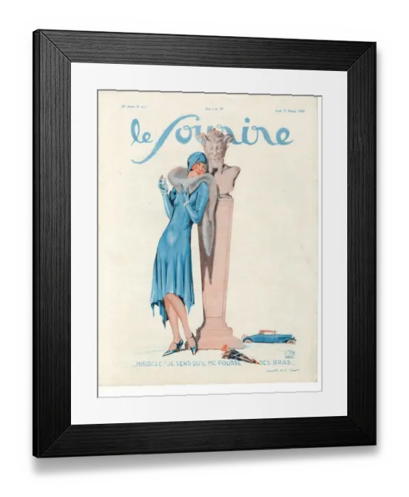 Framed Print : 1920s France Le Sourire Magazine Cover Framed Print : 1920s France Le Sourire Magazine Cover