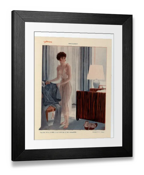 Framed Print : France Le Sourire Magazine Plate Framed Print : France Le Sourire Magazine Plate