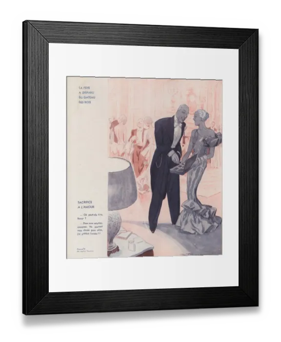 Framed Print : 1930s France La Vie Parisienne Magazine Plate Framed Print : 1930s France La Vie Parisienne Magazine Plate