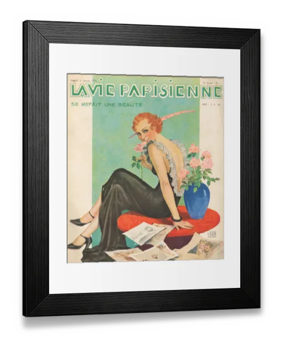 Framed Print : 1930s France La Vie Parisienne Magazine Cover Framed Print : 1930s France La Vie Parisienne Magazine Cover