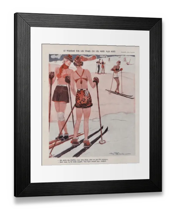 Framed Print : 1930s France La Vie Parisienne Magazine Plate Framed Print : 1930s France La Vie Parisienne Magazine Plate
