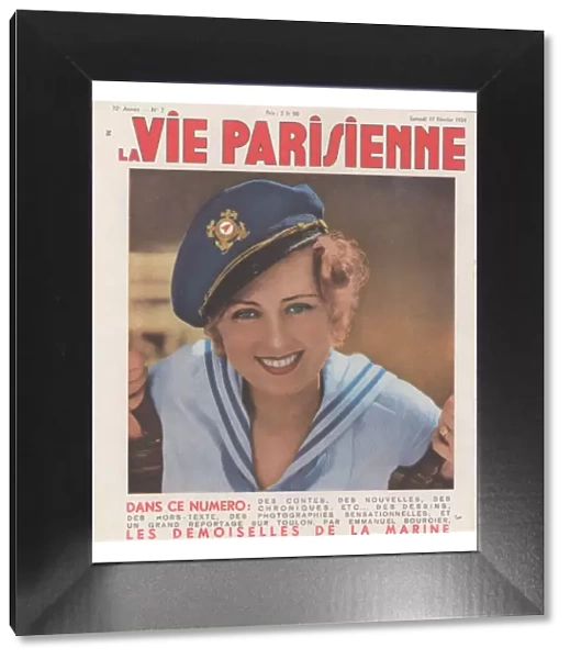 1930s France La Vie Parisienne Magazine Cover