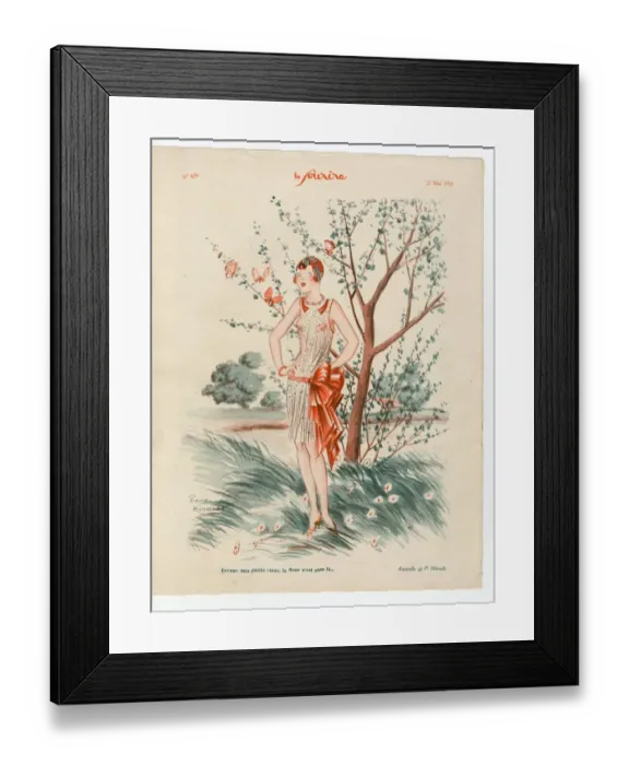 Framed Print : 1920s France Le Sourire Magazine Plate Framed Print : 1920s France Le Sourire Magazine Plate