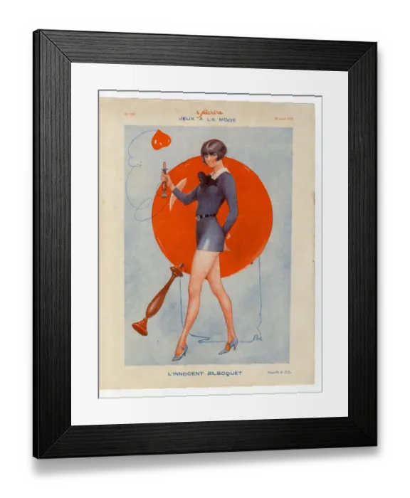 Framed Print : 1930s France Le Sourire Magazine Plate Framed Print : 1930s France Le Sourire Magazine Plate