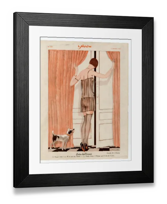 Framed Print : 1920s France Le Sourire Magazine Plate