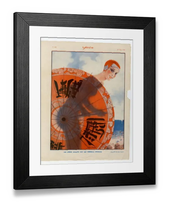 Framed Print : 1930s France Le Sourire Magazine Plate Framed Print : 1930s France Le Sourire Magazine Plate