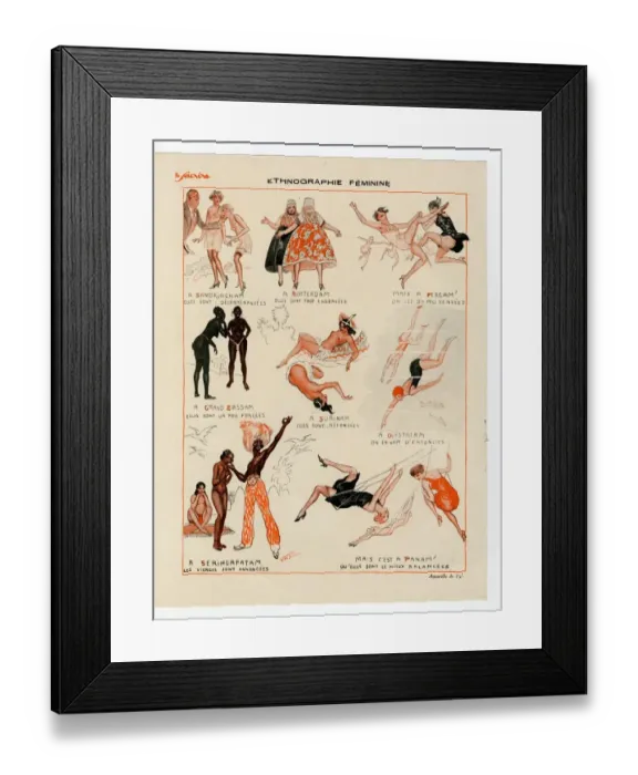 Framed Print : France Le Sourire Magazine Plate Framed Print : France Le Sourire Magazine Plate