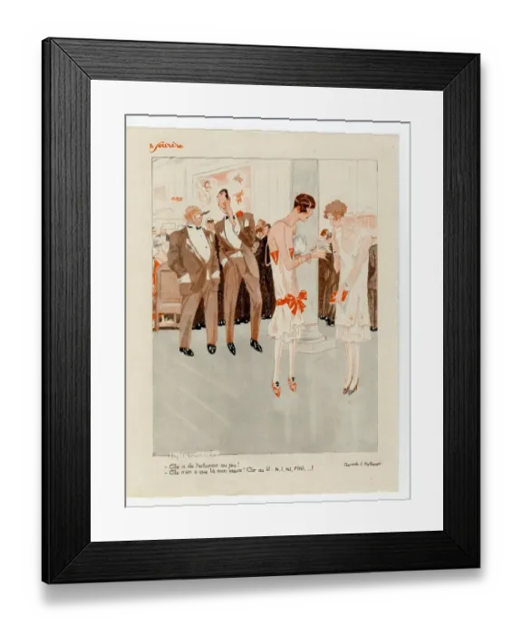 Framed Print : France Le Sourire Magazine Plate
