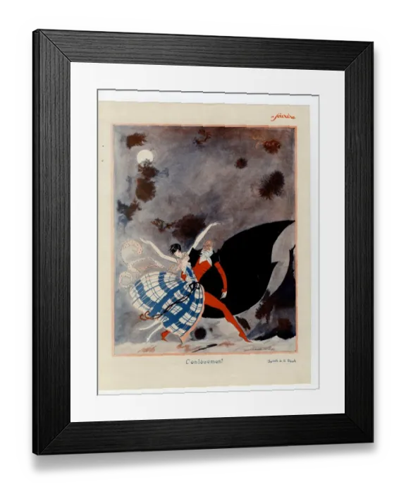 Framed Print : France Le Sourire Magazine Plate