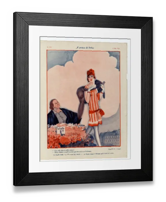 Framed Print : 1920s France Le Sourire Magazine Plate Framed Print : 1920s France Le Sourire Magazine Plate