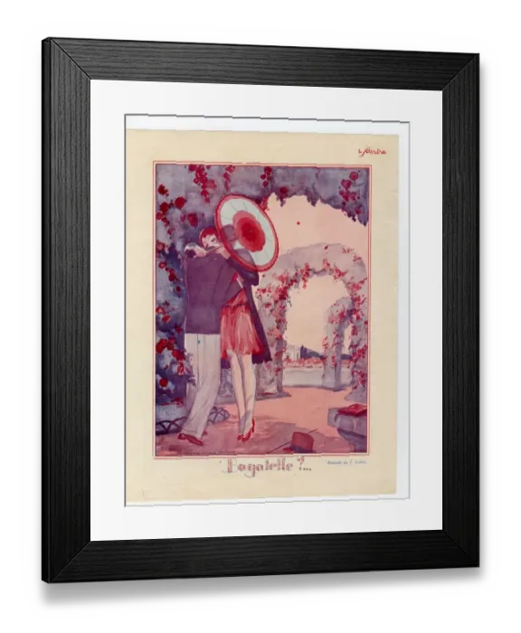 Framed Print : France Le Sourire Magazine Plate Framed Print : France Le Sourire Magazine Plate