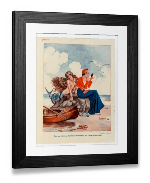 Framed Print : France Le Sourire Magazine Plate Framed Print : France Le Sourire Magazine Plate