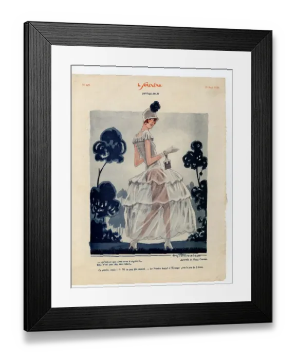 Framed Print : 1920s France Le Sourire Magazine Plate Framed Print : 1920s France Le Sourire Magazine Plate