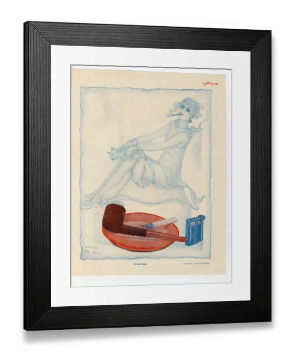 Framed Print : France Le Sourire Magazine Plate