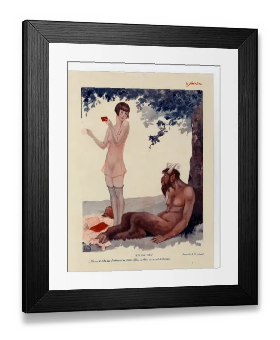 Framed Print : France Le Sourire Magazine Plate