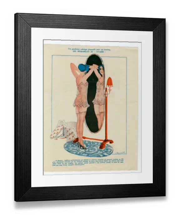 Framed Print : France Le Sourire Magazine Plate Framed Print : France Le Sourire Magazine Plate