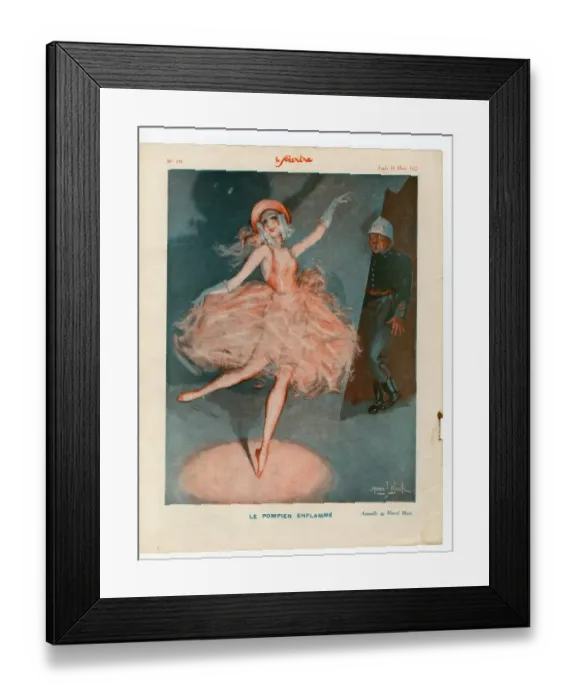 Framed Print : 1930s France Le Sourire Magazine Plate Framed Print : 1930s France Le Sourire Magazine Plate